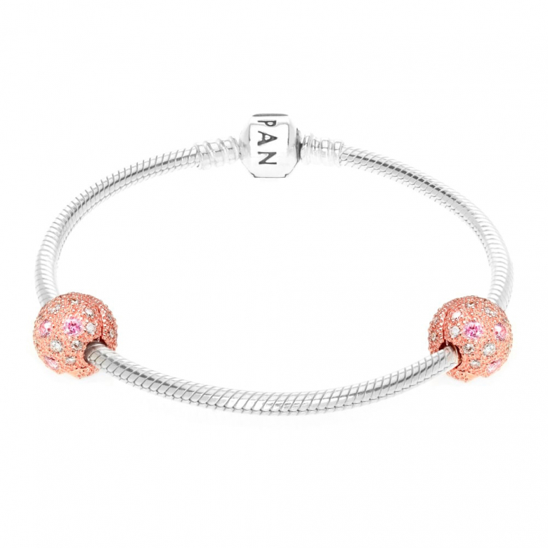 Кліпса Pandora Rose Рожеві космічні зірки