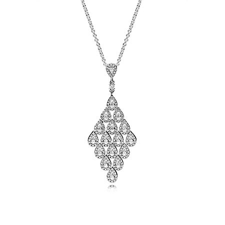 Кольє Каскад з Крапель 396262CZ-80
