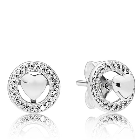 Сережки Серця Pandora назавжди 297709CZ