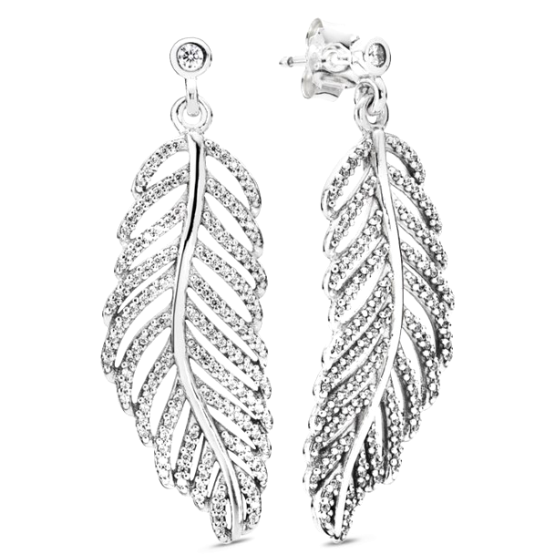 Сережки Виблискуюче пір'я 290584CZ