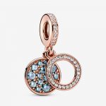 Підвіска Pandora Rose Яскравий блакитний диск