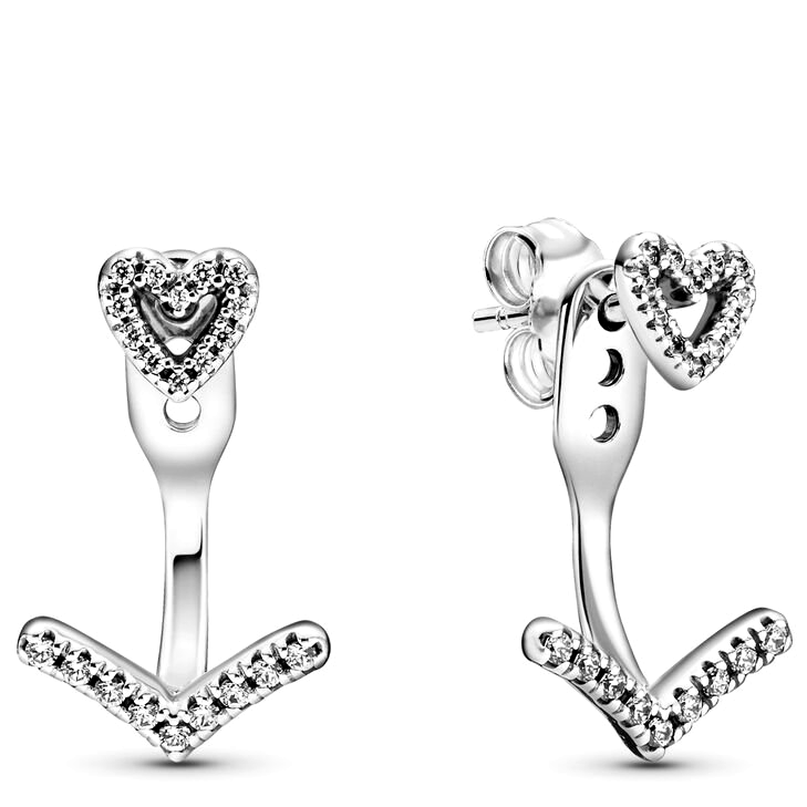 Сережки Виблискуюче серце 299280C01