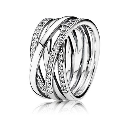 Кольцо Pandora - "Серебряный цирконий" 190919CZ
