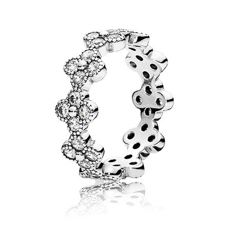 Кольцо Pandora Восточный цветок 191000CZ