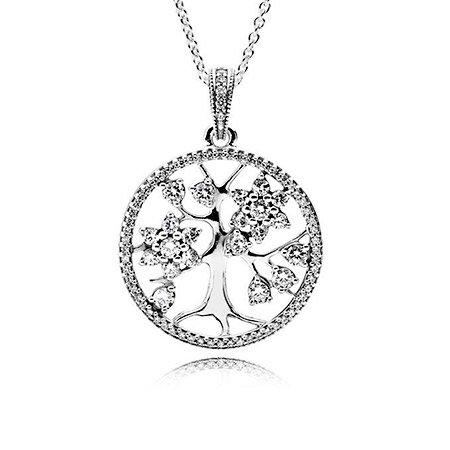 Кулон на шею PANDORA Семейное дерево 390384CZ-80
