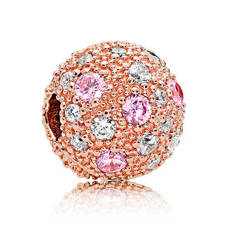 Клипса Pandora Rose Розовые космические звезды 781286PCZ