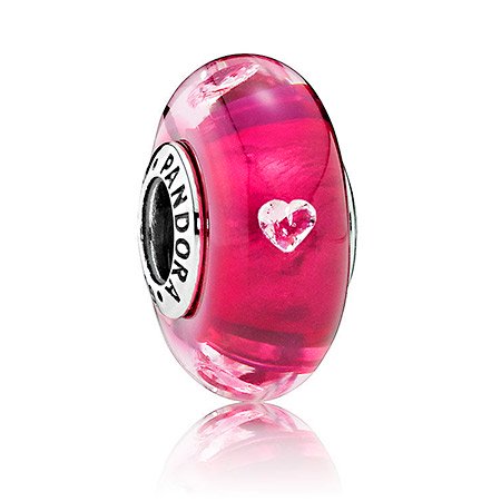 Мурано Pandora Вишневое сердце 791664PCZ