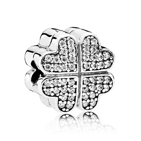 Клипса Pandora Лепестки любви 791805CZ