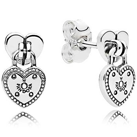 Серьги Pandora Замок любви 296575