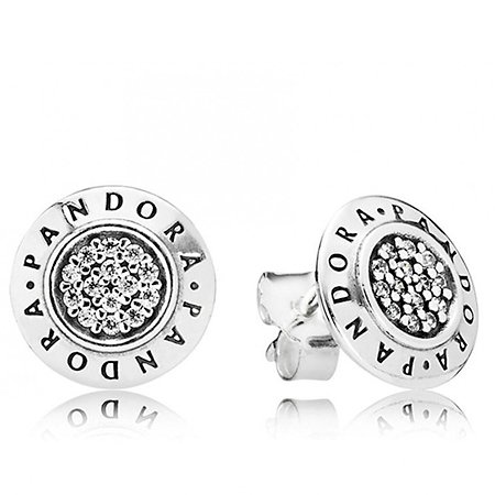 Серьги с логотипом Пандора 290559CZ