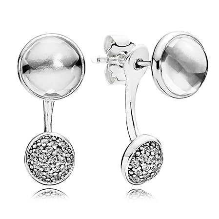Серьги Мерцающие капли 290728CZ