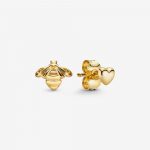 Серьги Pandora Shine Сердце и Пчела