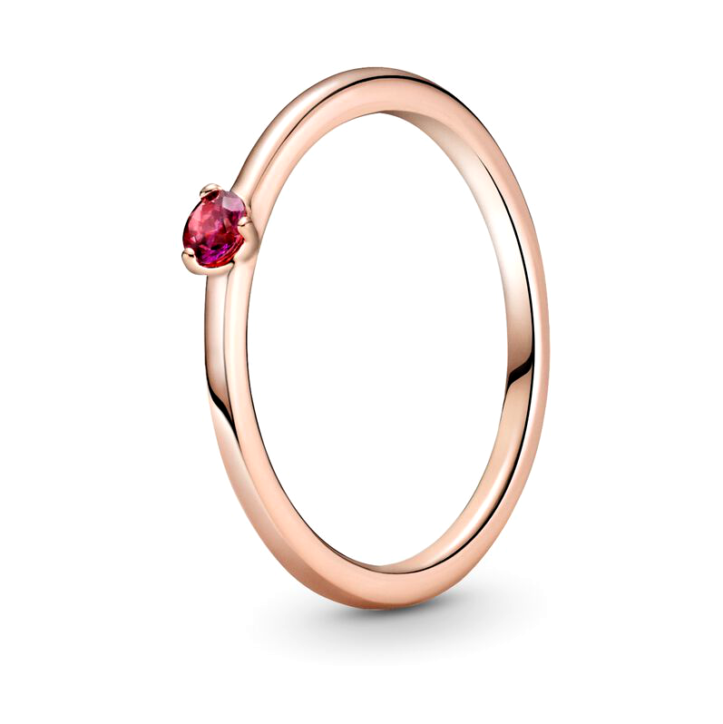 Кольцо Rose Солитер с красным камнем 189259C01